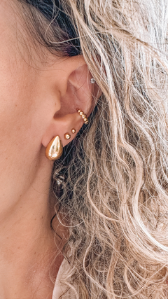Brinco Gota P Dourado - loja online