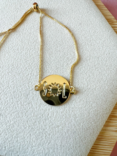 Pulseira Sol Dourada - comprar online