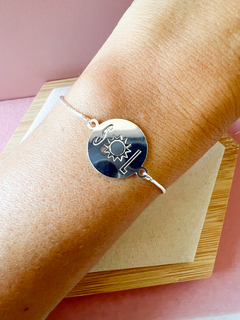 Pulseira Sol Prata - Sou Linda Semijoias