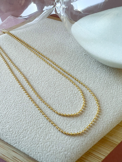 Colar Bolinhas Dourado