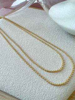 Colar Bolinhas Dourado na internet