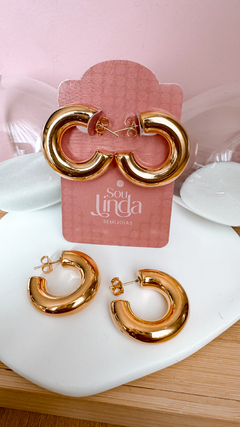 Argola Dora Dourada G - comprar online