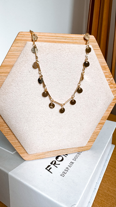 Choker Marjorie Dourada - loja online