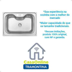 Imagem do Cuba Tramontina Morgana Acessórios 60FX AC + Dosador