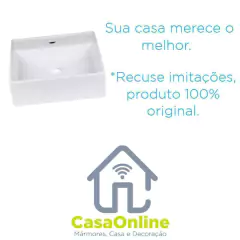 Cuba Apoio Quadrada 41X14,5cm Branco Docol Louça - comprar online