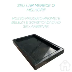 Bandeja Borda Multiuso Granito Preto São Gabriel 34x23 na internet