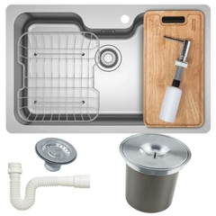 Cuba Bell Franke 81x 51 com Acessórios 15188 com Lixeira 5L