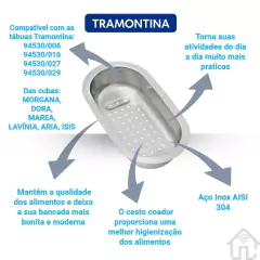 Cuba Tramontina Morgana Acessórios 60FX AC + Dosador - loja online