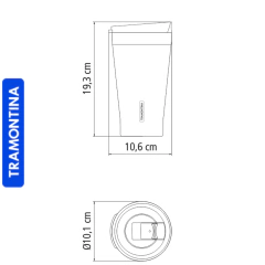 Copo Térmico Tramontina Preto com Tampa 550 ml 61646/505 na internet