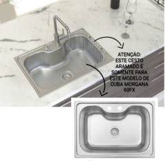 Cesto Aramado Tramontina Inox De Cuba Morgana 60FX 94528031 - loja online