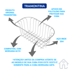 Tábua p/ Cubas Morgana 60fx + Cesto Coador + Cesta Aramada - loja online