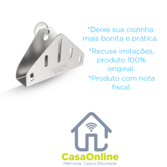 Imagem do Porta Esponja Em Inox Tramontina Suporte Multifuncional Pia Cozinha