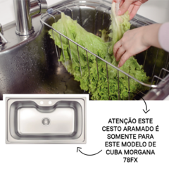 Cesto Aramado Tramontina Inox P/ Cuba Morgana 78FX 94528033 - CASA ONLINE