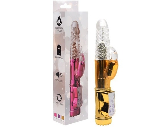 Vibrador Rotativo 36 Vibrações Metálico 22 X 3,3Cm