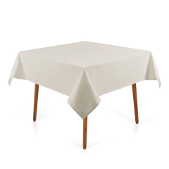 Toalha de Mesa Quadrada Karsten 8 Lugares Sempre Limpa Zattar Branca