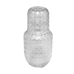 Moringa de Vidro com Copo Treliça 500ml/145ml Wolff - comprar online
