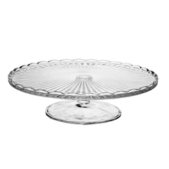 Prato para Bolo com Pé de Vidro 29cmx7,5cm Wolff