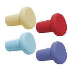 Conjunto 4 Tampas para Vinho de Silicone Colorido 3,5cmx3,5cm Wolff