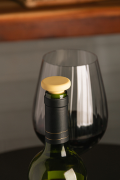 Conjunto 4 Tampas para Vinho de Silicone Colorido 3,5cmx3,5cm Wolff - Kasama