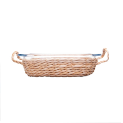 Refratário de Vidro Resistente ao Calor com Suporte em Fibra Natural 21,5cmx19cmx5,5cm Wolff - comprar online