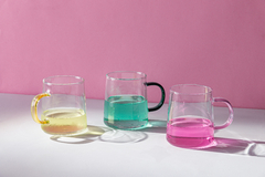 Caneca de Vidro Com Alça Fun Ambar 320ml Wolff na internet