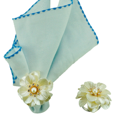 Conjunto 4 Anéis para Guardanapos Flor Wolff - loja online