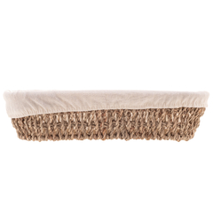 Cesta Oval de Sisal Com Forro Em Tecido 28cmx12cmx6,5cm Wolff - comprar online