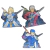 Stickers Lenticulares 3D Fate Zero (3 formas)