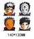 Stickers Lenticulares 3D Obito (4 formas)
