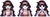 Stickers Lenticulares 3D Alluka Zoldyck (3 formas)