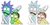 Stickers Lenticulares 3D Rick and Morty Acid Trip (2 formas)