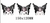 Stickers Lenticulares 3D Kuromi kawai (3 formas)