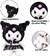 Peluche importado de Kuromi (18cm) - comprar online