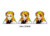 Stickers Lenticulares 3D Rengoku (3 FORMAS)