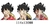 Sticker Lenticular 3D Luffytaro (3 formas)