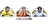Stickers Lenticulares 3D Los 3 almirantes de One piece