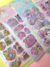 Stickers con agua y glitter Sanrio
