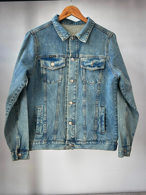 CAMPERA JEANS REV CELESTE - comprar online