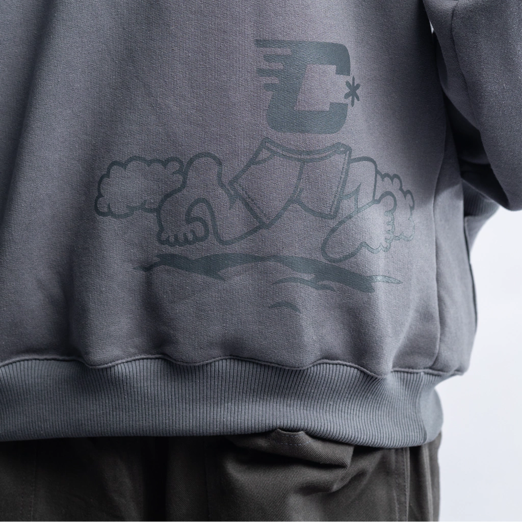 MOLETOM CINZA FULL RUN