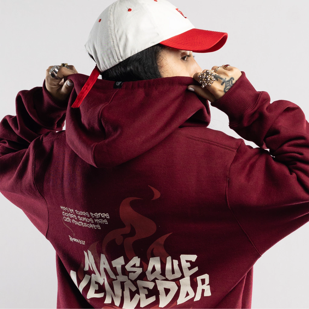 MOLETOM VINHO MAIS QUE VENCEDOR