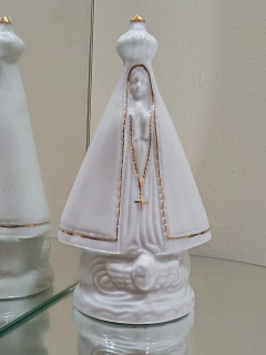 Kit Vela Santíssimo & Porcelana N.Sra Aparecida c/ caixa - luzessencia