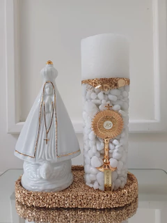 Kit Vela Santíssimo & Porcelana N.Sra Aparecida c/ caixa na internet