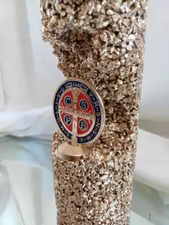 Vela São Bento Dourada - luzessencia