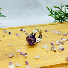 Anel Orgonite - Chakra Coronário - Ametista na internet
