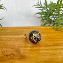 Anel Orgonite - Turmalina Negra - Proteção