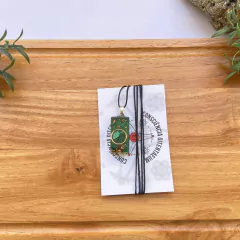 Colar Orgonite - Malaquita - Limpeza de Karma