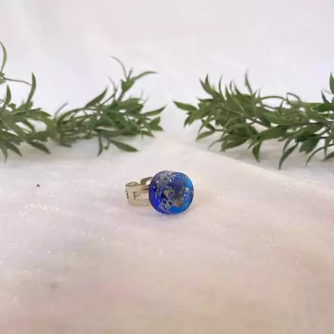 Anel Orgonite Ajustável - Chakras Frontal - Sodalita - comprar online