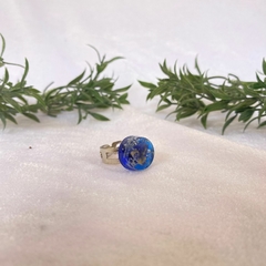 Anel Orgonite Ajustável - Chakras Frontal - Sodalita