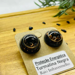 Brinco Orgonite - Turmalina Negra - Proteção na internet