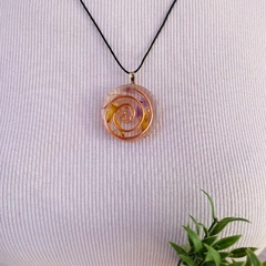 Colar Orgonite - Calêndula e Ametista - Energia do Amor
